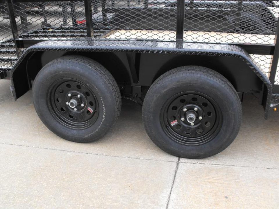 New Hi-Wall Utility Trailer 83 X 16 2' Mesh Sides
