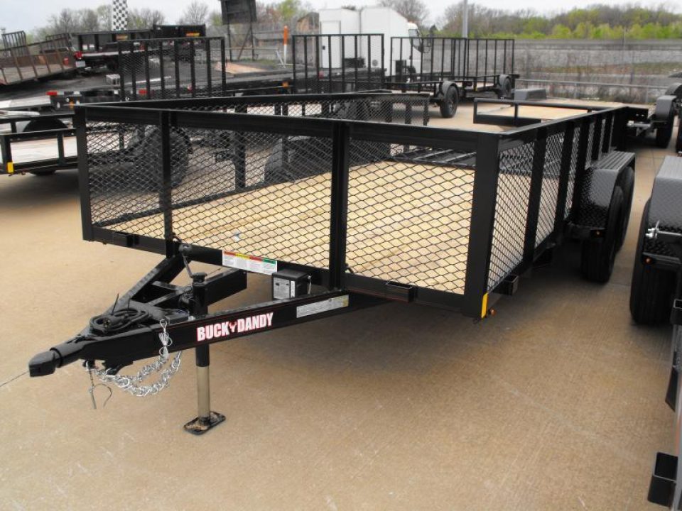 New Hi-Wall Utility Trailer 83 X 16 2' Mesh Sides