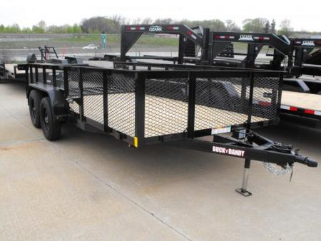 New Hi-Wall Utility Trailer 83 X 16 2' Mesh Sides