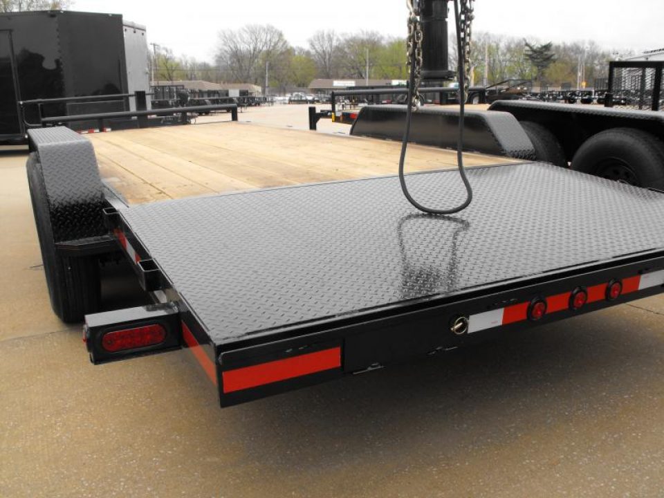 New Equipment Trailer / Car Hauler  83 X 20  (4'Dove )( 5' Slide Out Ramps)(1400 GVWR)