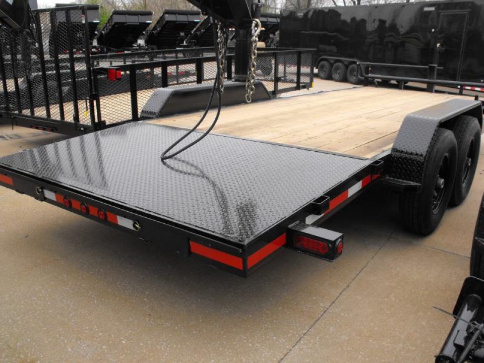 New Equipment Trailer / Car Hauler  83 X 20  (4'Dove )( 5' Slide Out Ramps)(1400 GVWR)