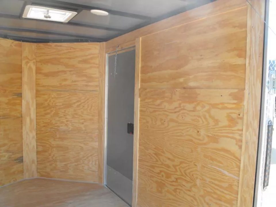 New Huge Sale While They Last  !!!  Enclosed Trailer 6 X 8 Ramp  6' 3"  Interior(( White   In Color  080 Skin))  Tube Construction