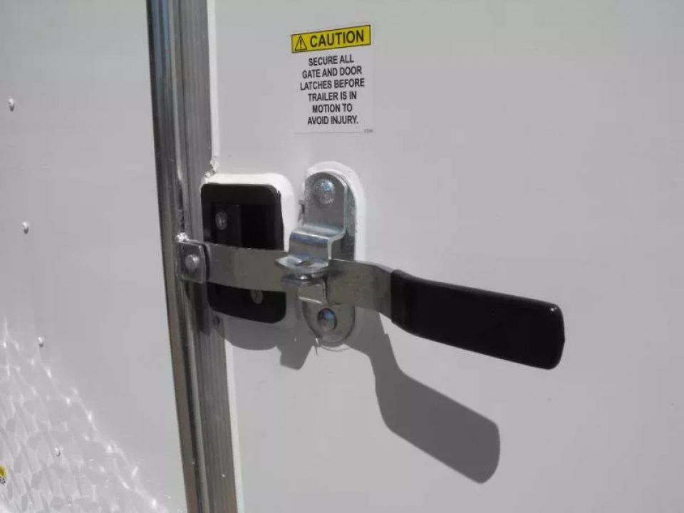 New Huge Sale While They Last  !!!  Enclosed Trailer 6 X 8 Ramp  6' 3"  Interior(( White   In Color  080 Skin))  Tube Construction