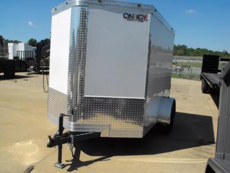 New Huge Sale While They Last  !!!  Enclosed Trailer 6 X 8 Ramp  6' 3"  Interior(( White   In Color  080 Skin))  Tube Construction