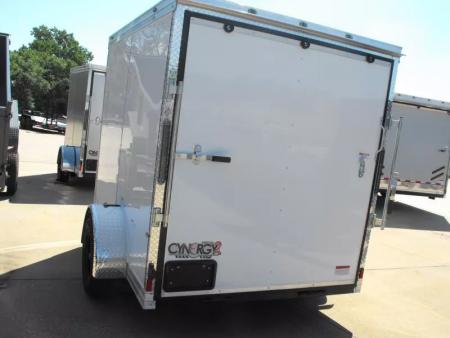 New Huge Sale While They Last  !!!  Enclosed Trailer 6 X 8 Ramp  6' 3"  Interior(( White   In Color  080 Skin))  Tube Construction