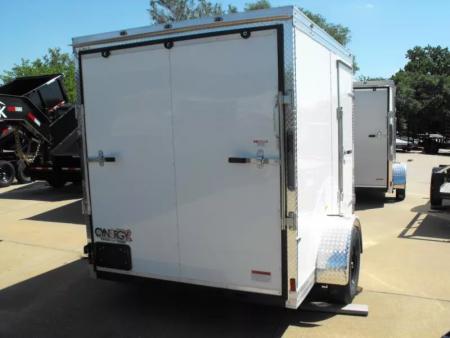 New Huge Sale While They Last  !!!  Enclosed Trailer 6 X 8 Ramp  6' 3"  Interior(( White   In Color  080 Skin))  Tube Construction