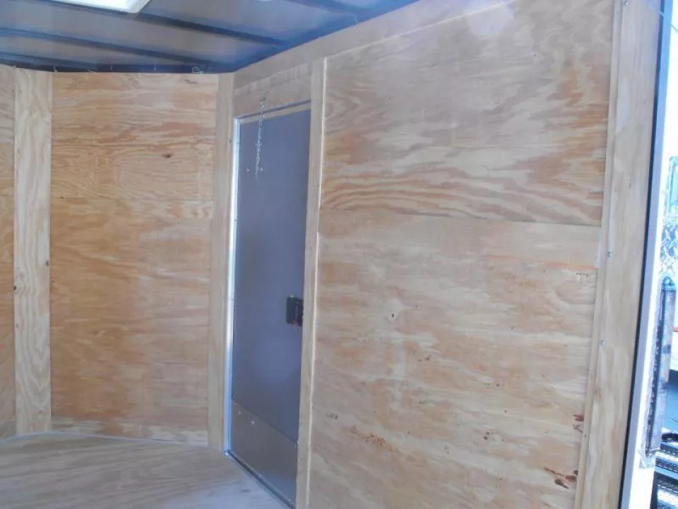 New HUGE SALE WHILE THEY LAST !!!  Enclosed Trailer 6 X 8 Ramp  6' 6"  Interior(( Silver Mist   In Color  080 Skin))  Tube Construction