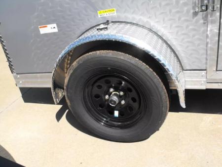 New HUGE SALE WHILE THEY LAST !!!  Enclosed Trailer 6 X 8 Ramp  6' 6"  Interior(( Silver Mist   In Color  080 Skin))  Tube Construction