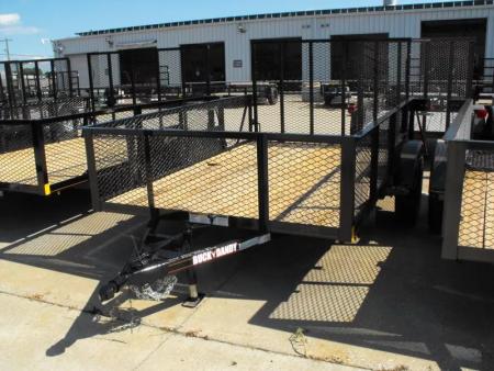 New Hi-Wall Utility Trailer 77 X 10   Mesh Sides 24"