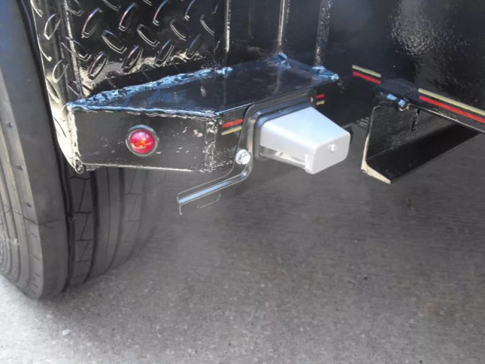 New Equipment Trailer Steel Deck 83 X 16 Dove 14000 GVWR  HD Equipment Ramps Covered #6 Mesh