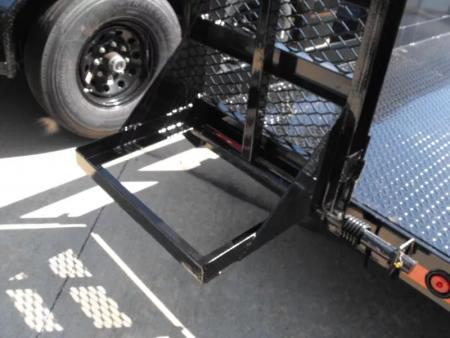 New Equipment Trailer Steel Deck 83 X 16 Dove 14000 GVWR  HD Equipment Ramps Covered #6 Mesh