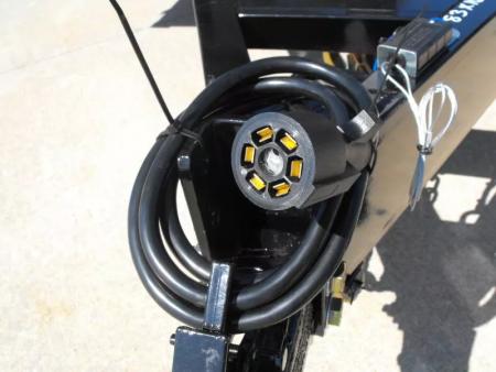 New Equipment Trailer Steel Deck 83 X 16 Dove 14000 GVWR  HD Equipment Ramps Covered #6 Mesh