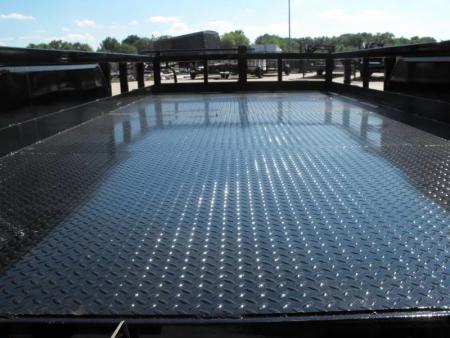 New Equipment Trailer Steel Deck 83 X 16 Dove 14000 GVWR  HD Equipment Ramps Covered #6 Mesh