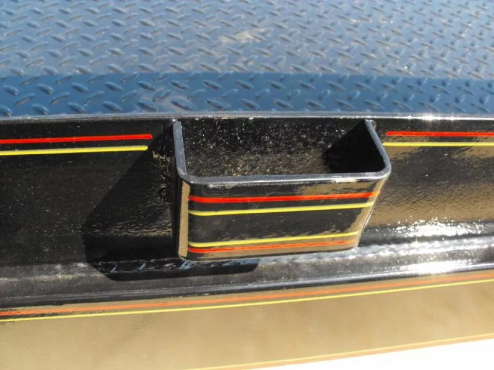 New Equipment Trailer Steel Deck 83 X 18 Dove 14000 GVWR  HD Equipment Ramps Covered #6 Mesh