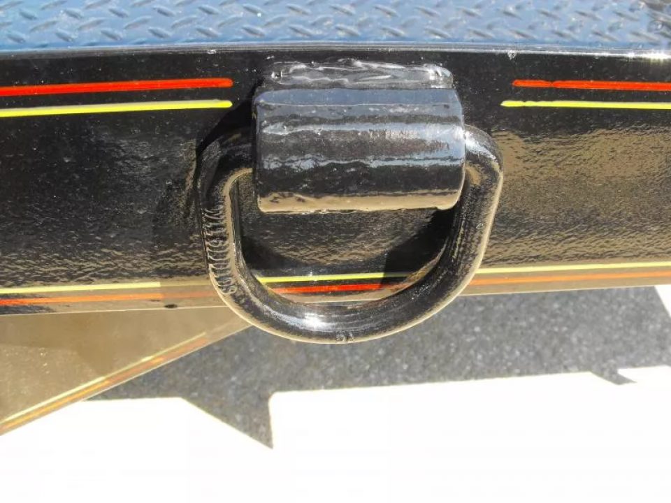 New Equipment Trailer Steel Deck 83 X 18 Dove 14000 GVWR  HD Equipment Ramps Covered #6 Mesh