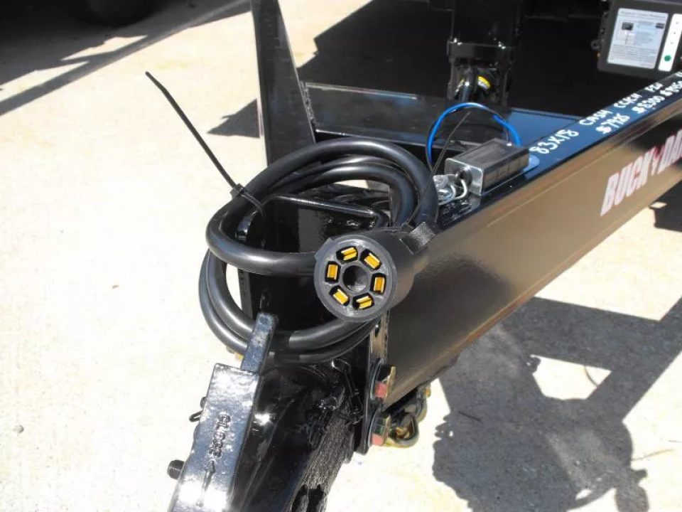 New Equipment Trailer Steel Deck 83 X 18 Dove 14000 GVWR  HD Equipment Ramps Covered #6 Mesh