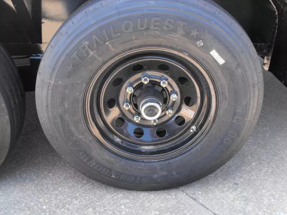 New Equipment Trailer Steel Deck 83 X 18 Dove 14000 GVWR  HD Equipment Ramps Covered #6 Mesh