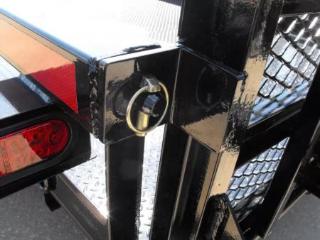 New Equipment Trailer Steel Deck 83 X 18 Dove 14000 GVWR  HD Equipment Ramps Covered #6 Mesh