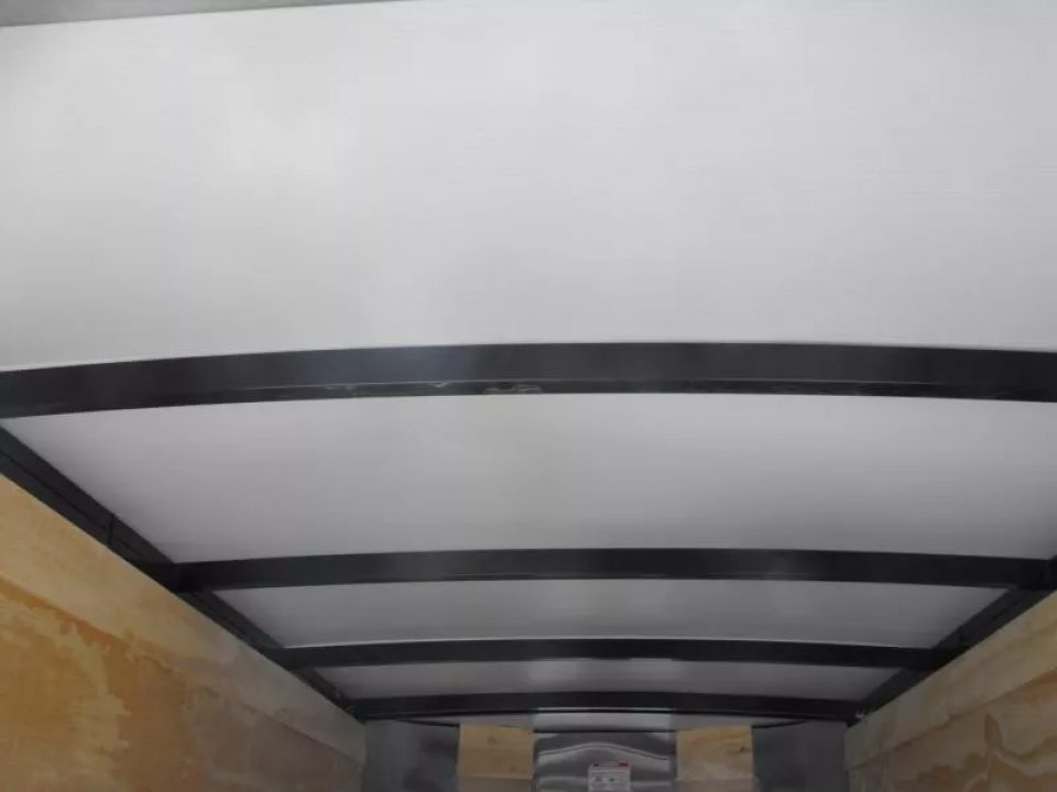 New HUGE Sale  Enclosed Trailer  4 X 8 Barn Door 4'  Interior   Black In Color 080 Skin
