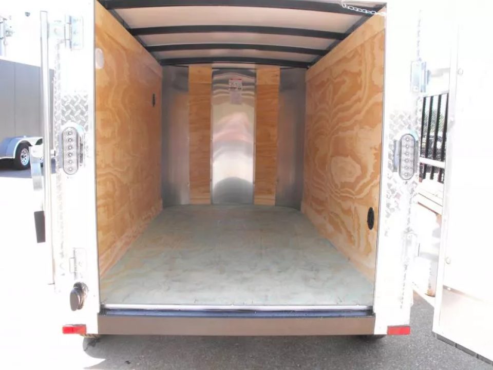 New HUGE Sale  Enclosed Trailer  4 X 8 Barn Door 4'  Interior   Black In Color 080 Skin