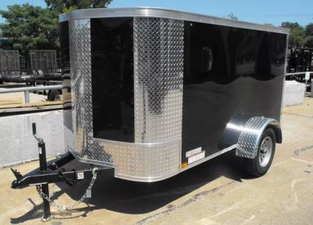 New HUGE Sale  Enclosed Trailer  4 X 8 Barn Door 4'  Interior   Black In Color 080 Skin