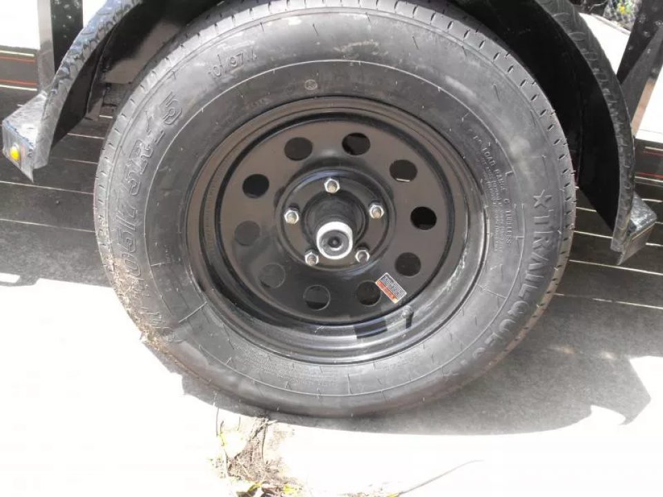 New 83 X 10 Utility Trailer   HD Spring Assisted Ramp Folds Forward and rear for loading