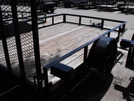 New 83 X 10 Utility Trailer   HD Spring Assisted Ramp Folds Forward and rear for loading