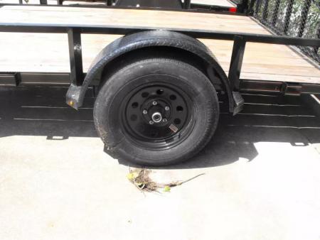 New 83 X 10 Utility Trailer   HD Spring Assisted Ramp Folds Forward and rear for loading
