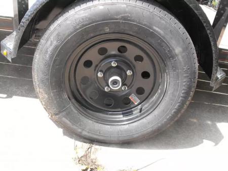 New 83 X 10 Utility Trailer   HD Spring Assisted Ramp Folds Forward and rear for loading