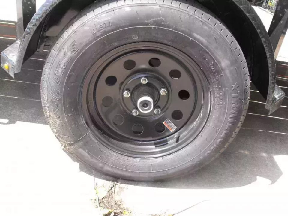 New 83 X 10 Utility Trailer   HD Spring Assisted Ramp Folds Forward and rear for loading