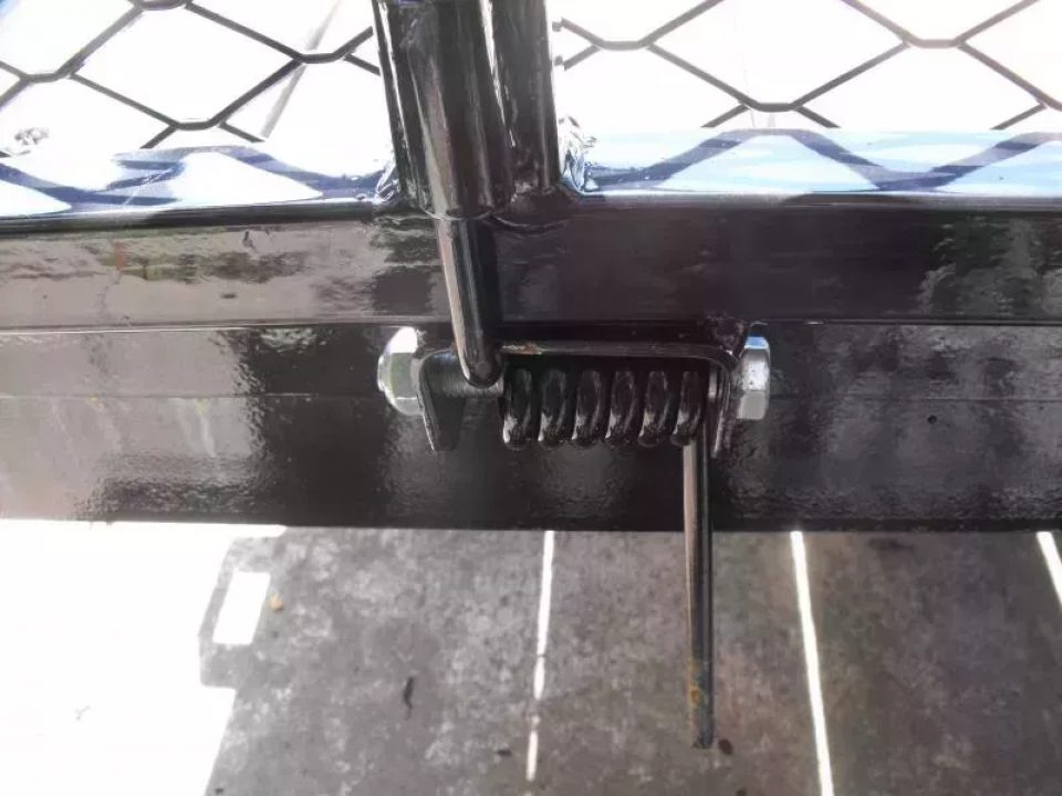 New 83 X 10 Utility Trailer   HD Spring Assisted Ramp Folds Forward and rear for loading