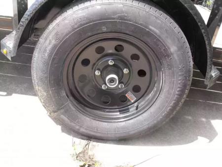 New 83 X 10 Utility Trailer   HD Spring Assisted Ramp Folds Forward and rear for loading