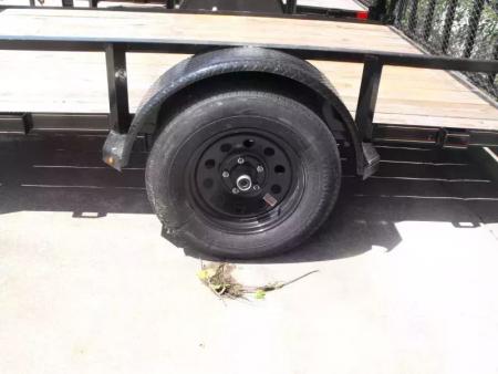 New 83 X 10 Utility Trailer   HD Spring Assisted Ramp Folds Forward and rear for loading