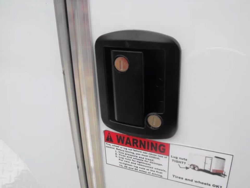 New Trailer 5 X 8  Ramp Door   5'  Tall White In Color All Tube Built