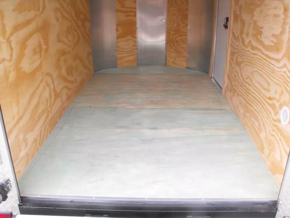 New Trailer 5 X 8  Ramp Door   5'  Tall White In Color All Tube Built