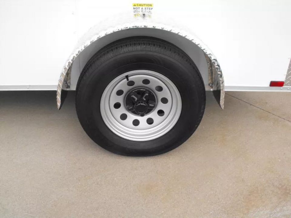 New Trailer 5 X 8  Ramp Door   5'  Tall White In Color All Tube Built