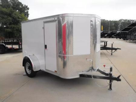 New Trailer 5 X 8  Ramp Door   5'  Tall White In Color All Tube Built