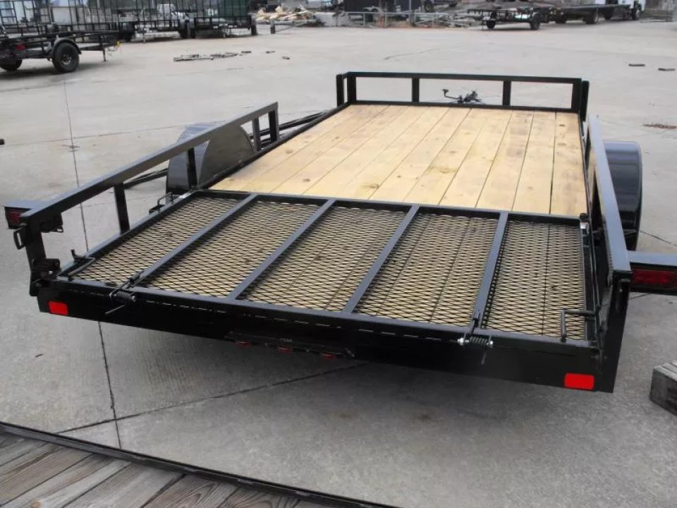 New 83 X 14 ATV / Utility Trailer Side Load Rear Load With Ramp