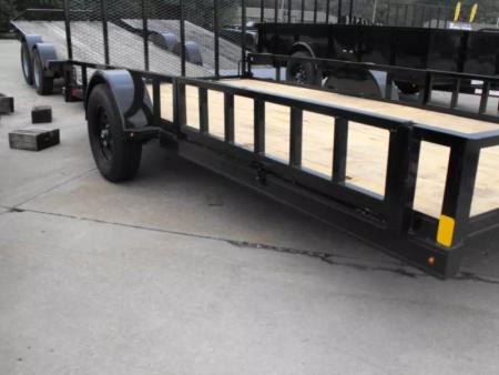 New 83 X 14 ATV / Utility Trailer Side Load Rear Load With Ramp