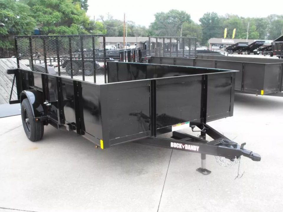 New Utility Trailer 83 X 12 Smooth Walls 24" Rear Gate Has 5200 LB Axle