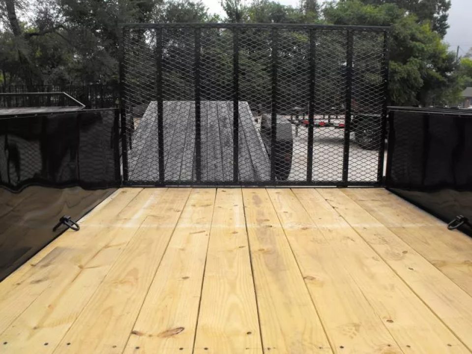 New Utility Trailer 83 X 12 Smooth Walls 24" Rear Gate Has 5200 LB Axle