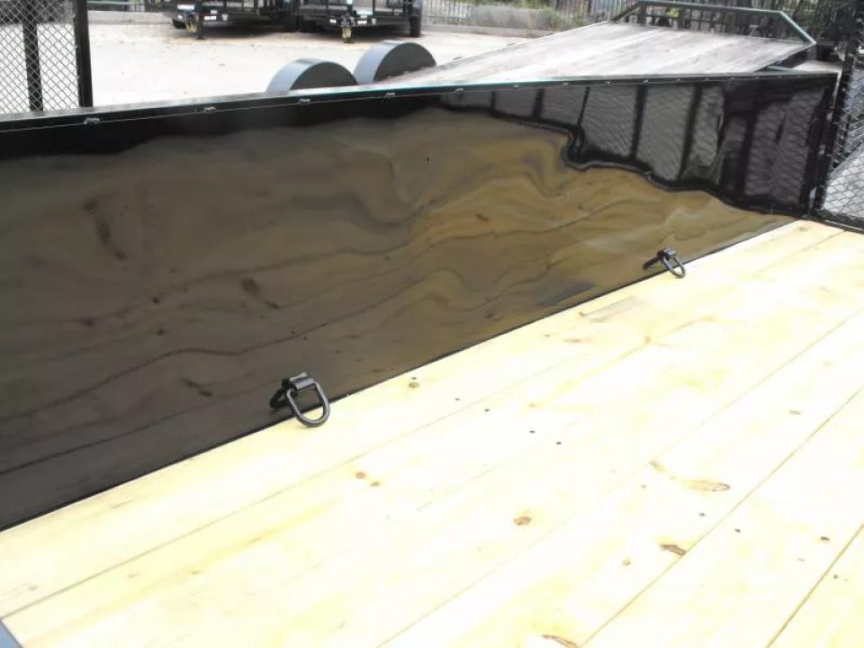 New Utility Trailer 83 X 12 Smooth Walls 24" Rear Gate Has 5200 LB Axle