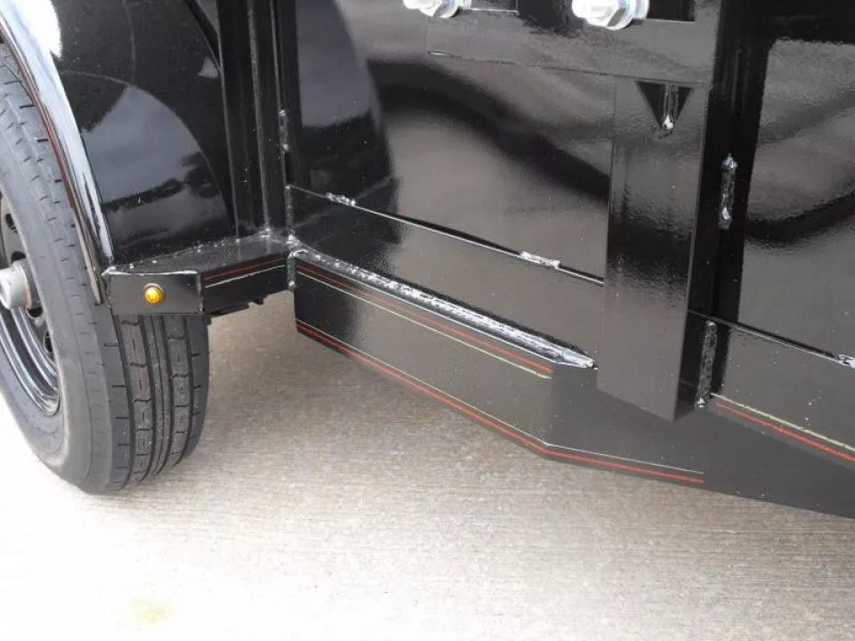 New Utility Trailer 83 X 12 Smooth Walls 24" Rear Gate Has 5200 LB Axle