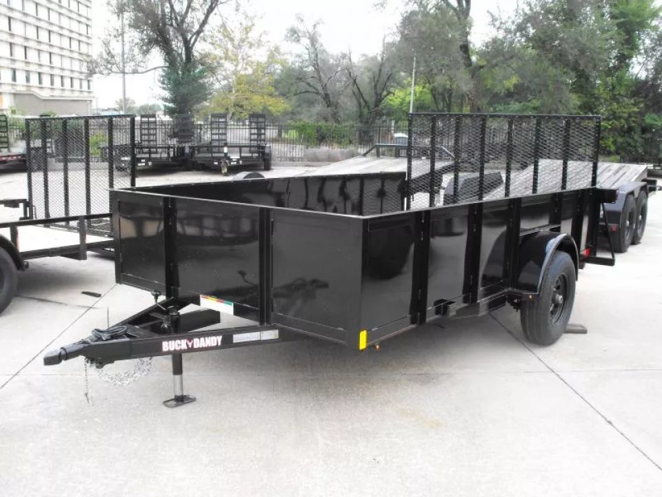 New Utility Trailer 83 X 12 Smooth Walls 24" Rear Gate Has 5200 LB Axle