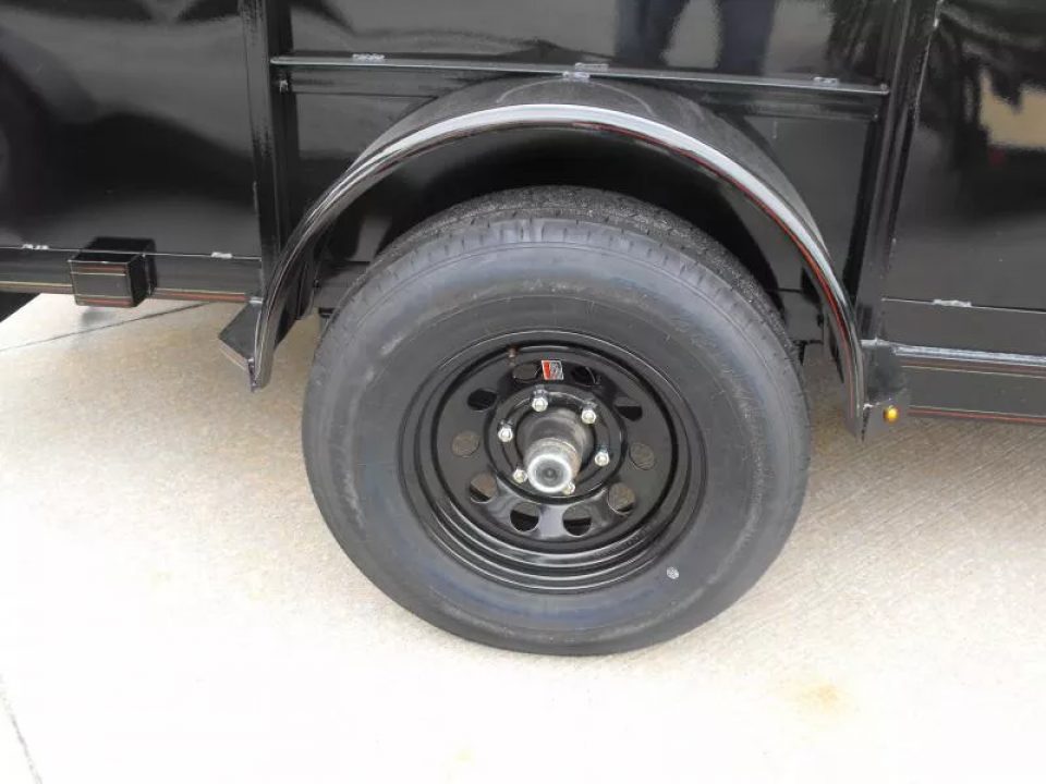 New Utility Trailer 83 X 12 Smooth Walls 24" Rear Gate Has 5200 LB Axle