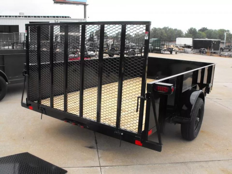 New Utility Trailer 83 X 12 Smooth Walls 24" Rear Gate Has 5200 LB Axle