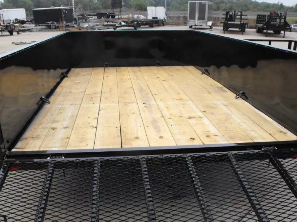 New Utility Trailer 83 X 12 Smooth Walls 24" Rear Gate Has 5200 LB Axle