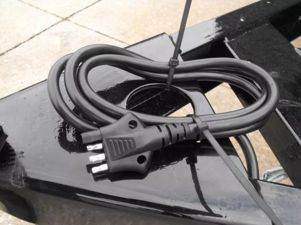 New Utility Trailer 83 X 12 Smooth Walls 24" Rear Gate Has 5200 LB Axle