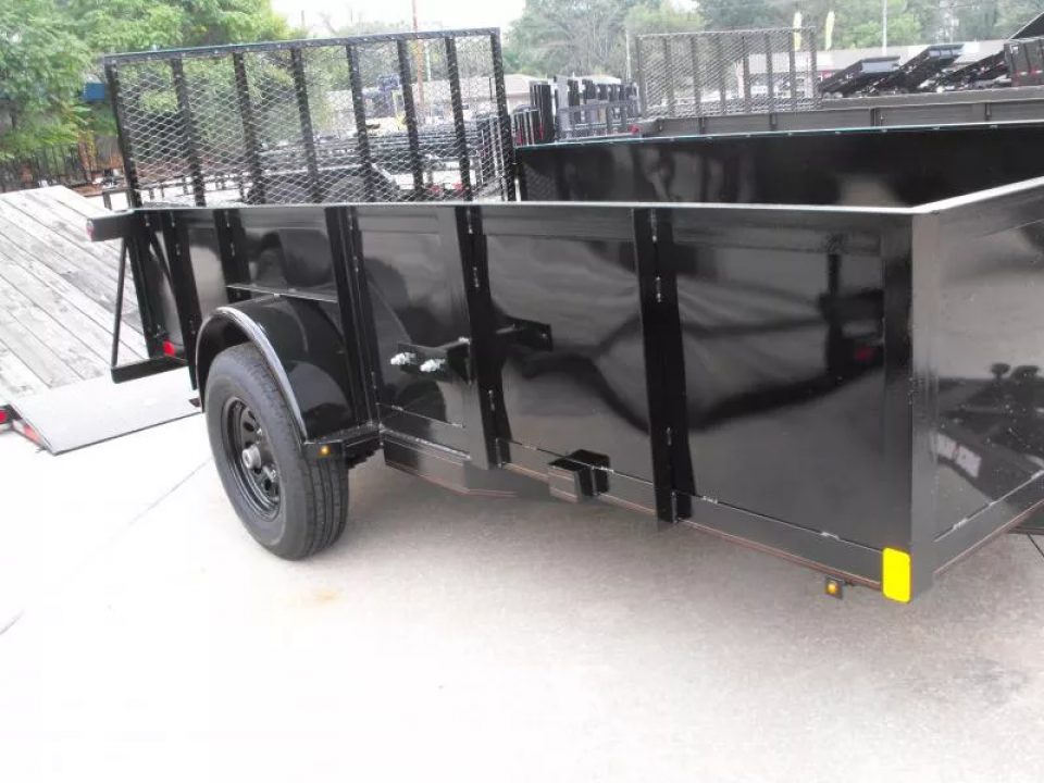 New Utility Trailer 83 X 12 Smooth Walls 24" Rear Gate Has 5200 LB Axle