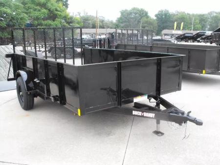 New Utility Trailer 83 X 12 Smooth Walls 24  Rear Gate Has 5200 LB Axle